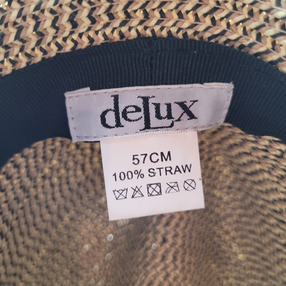 DELUX | woven straw fedora hat - Picture 7 of 8